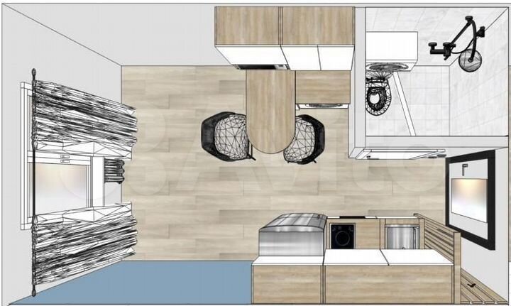 Квартира-студия, 12 м², 1/5 эт.