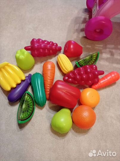 Развивающая игрушка/Тележка и продукты