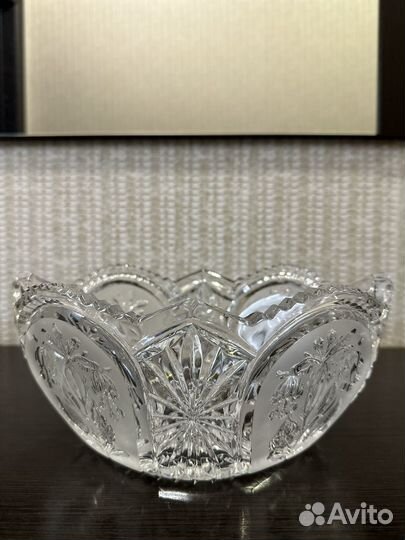 Ваза для фруктов хрусталь