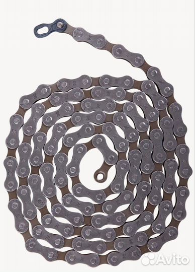 Цепь велосипедная на 7 звезд, 116 звеньев с замком