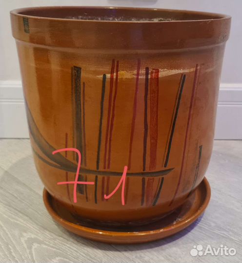 Керамические горшки для цветов бу