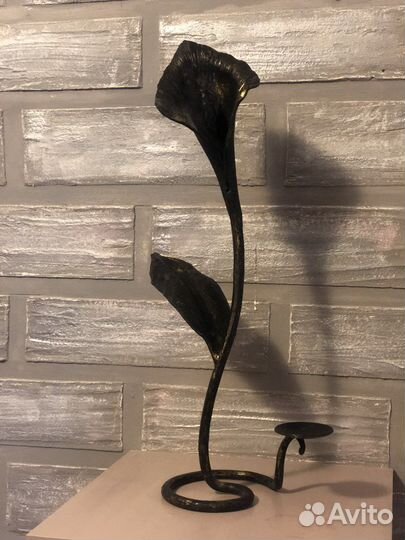 Кованый подсвечник ручной работы 