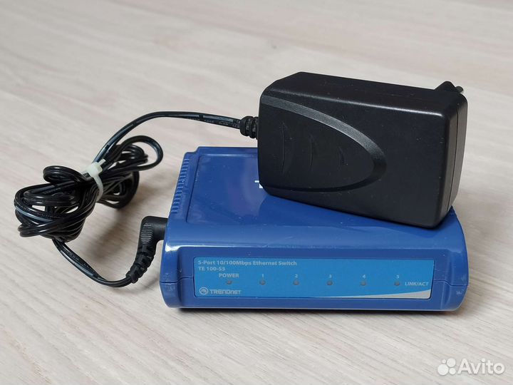Коммутатор trendnet TE100-S5 5-портов, 10/100 Мбит