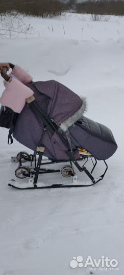 Коляска санки nika galaxy