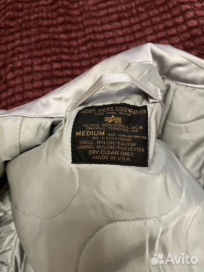 Бомбер alpha industries cwu 45 made in USA