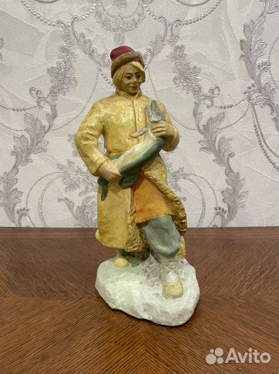 Гипсовая статуэтка «Емеля с щукой»