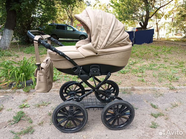 Коляска 2 в 1 эко кожа