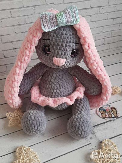 Вязаный Заяц ручной работы