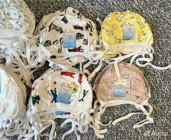 Чепчики для новорожденного, новые