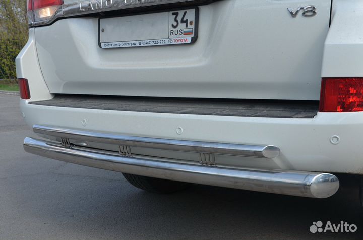 Защита бампера заднего Toyota LC 200 2015