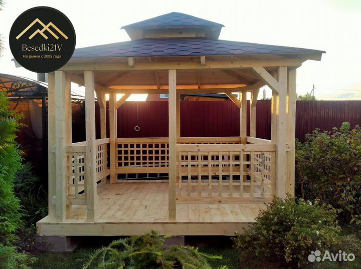 Беседка с мангальной зоной