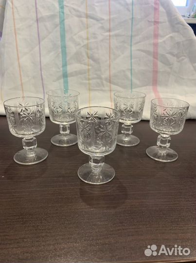 Графин с рюмками хрусталь винтаж