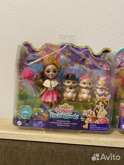 Enchantimals королевские зайцы семья новые