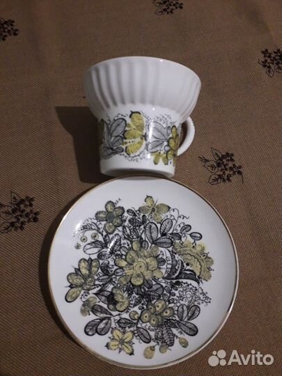 Чайная пара лфз кружево кофейная пара