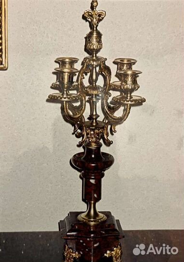 Старинные часы каминные