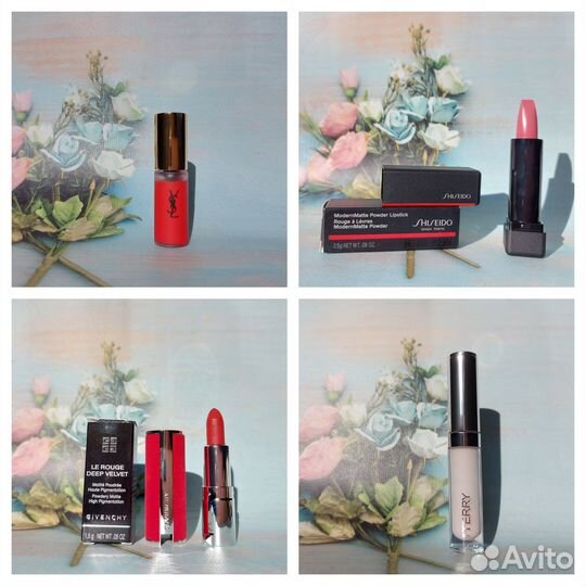 Помады,блески,Chanel,Dior,Armani,палетки,миниатюры