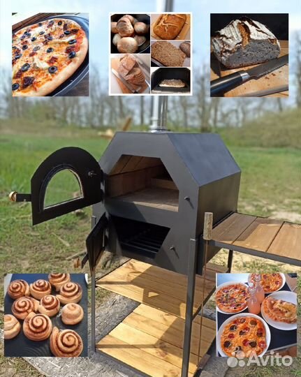 Печь для пиццы Печька на дровах, Мангал, Коптильня