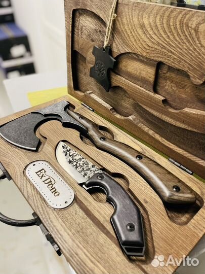 Подарочный набор топор нож