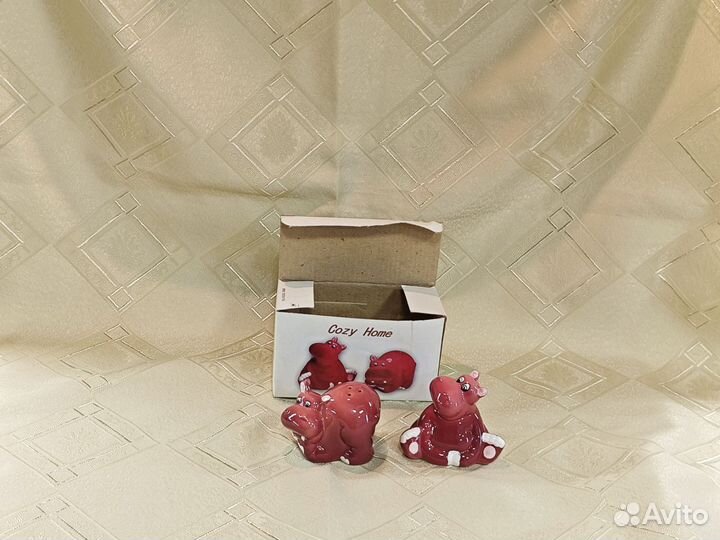 Бегемотики солонка и перечница