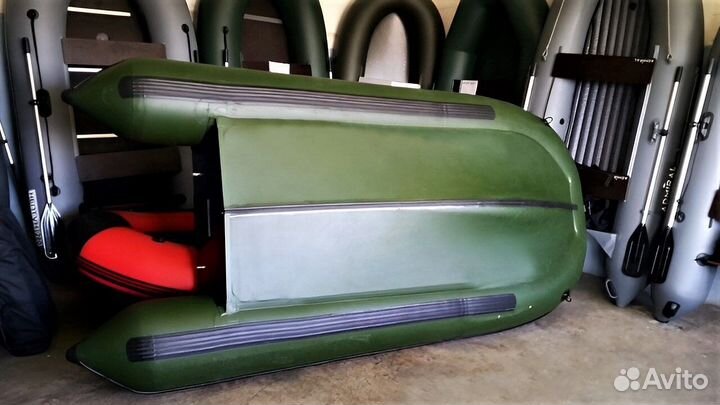 Лодка пвх Корсар Комбат CMB-360 зеленый оливковый