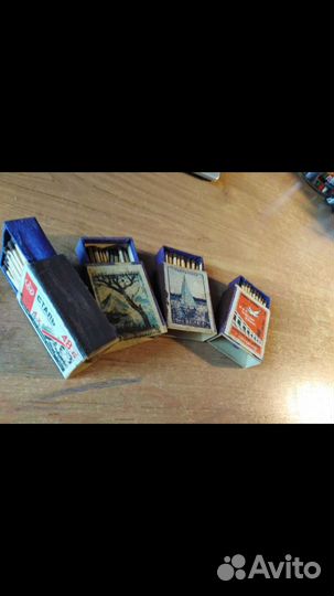 Спички СССР в деревянной коробке