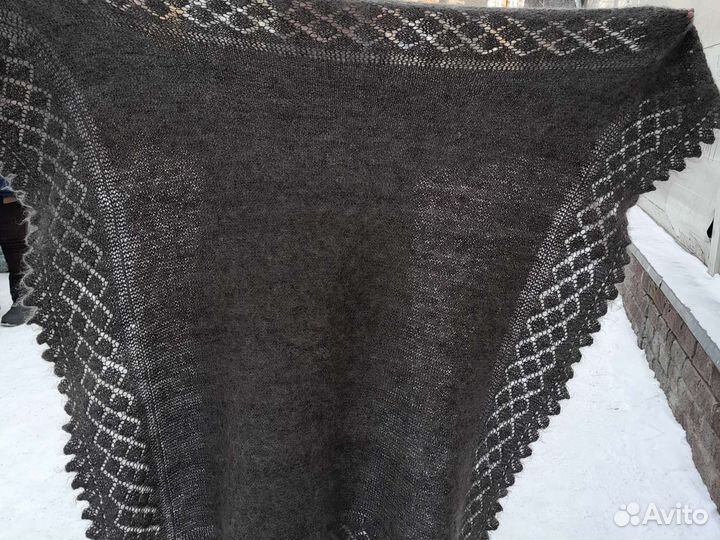 Платок шаль,ручная вязка