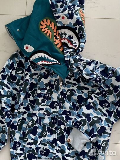 Зип худи Bape shark