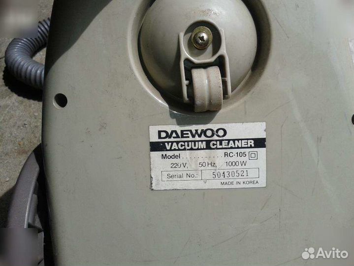 Пылесос daewoo RC-105 на запчасти