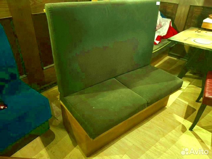 Диван серый без подлокотников