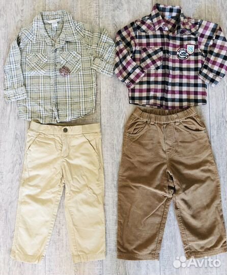 Рубашки и брюки на мальчика