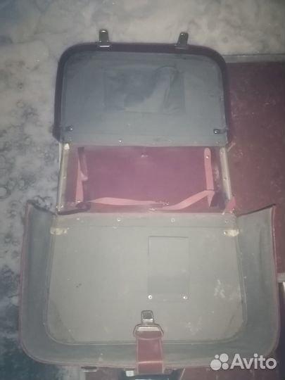 Чемодан красный СССР винтаж ретро