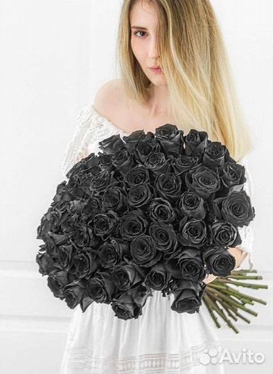 Чёрные розы. Цветы Букеты с доставкой