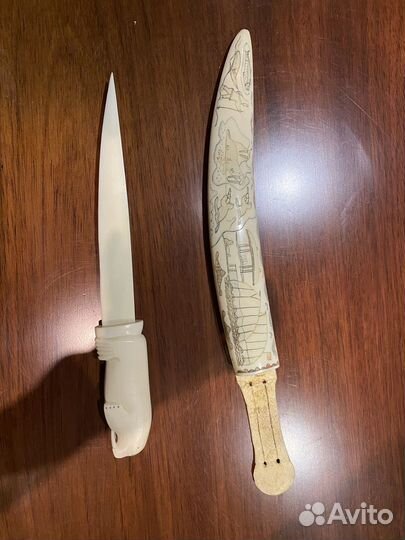 Костяной прибор моржа (имитация )