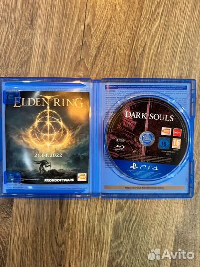 Dark Souls remastered ps4 диск