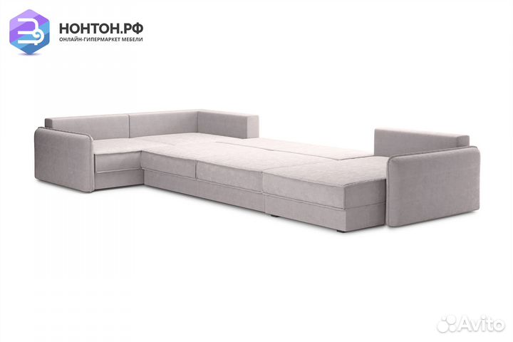 Диван п-образный тик-так Антей бежевый