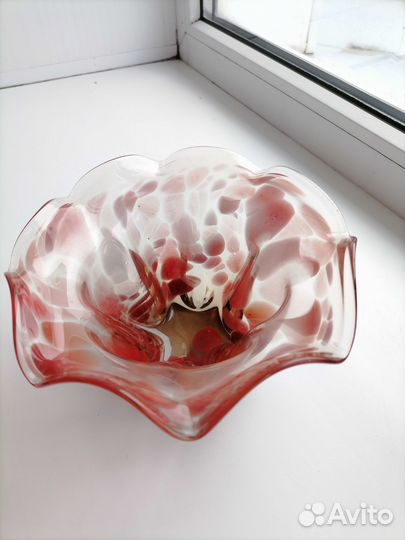 Ваза цветное стекло СССР