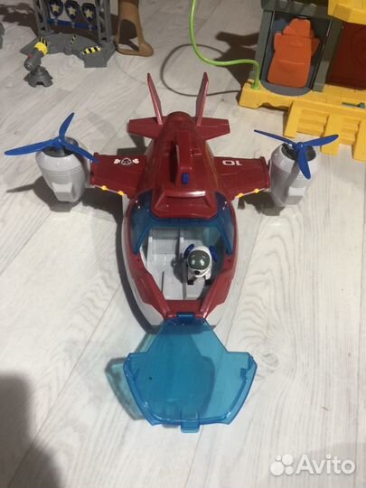 Самолёт щенячий патруль с роботом щенком. Оригинал