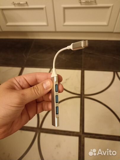 Переходник usb type-c hub новый