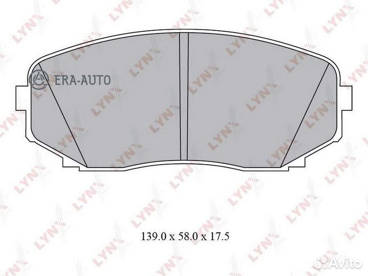 Lynxauto BD5116 колодки диасковые передн.\ Mazda CX-7 2.2-2.3T 09 / CX-9 3.5-3.7 07