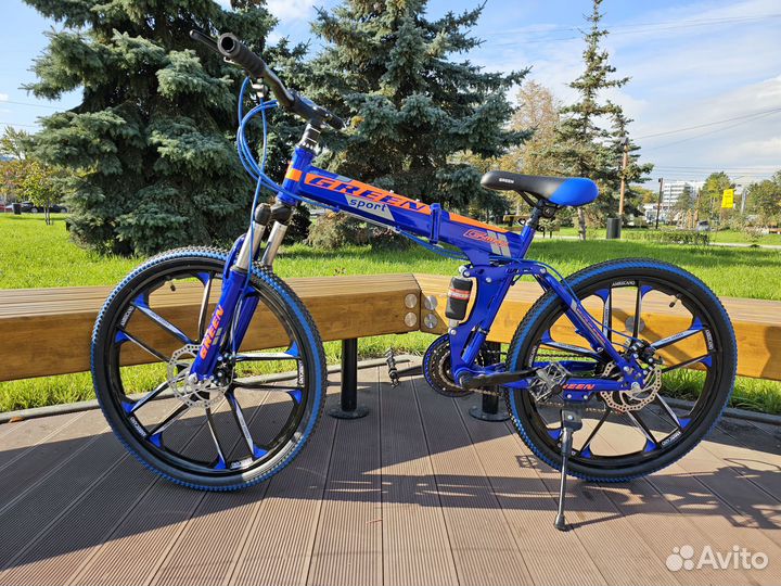 Велосипед G MAX складной синий