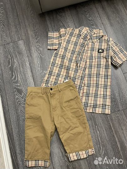 Шорты и рубашка burberry