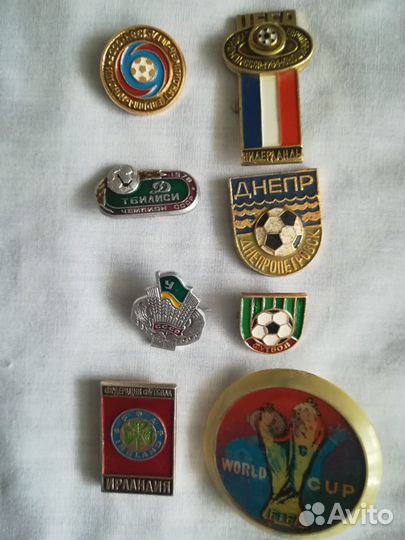 Значки футбол СССР, Чемпионат мира90, Олимпиада80