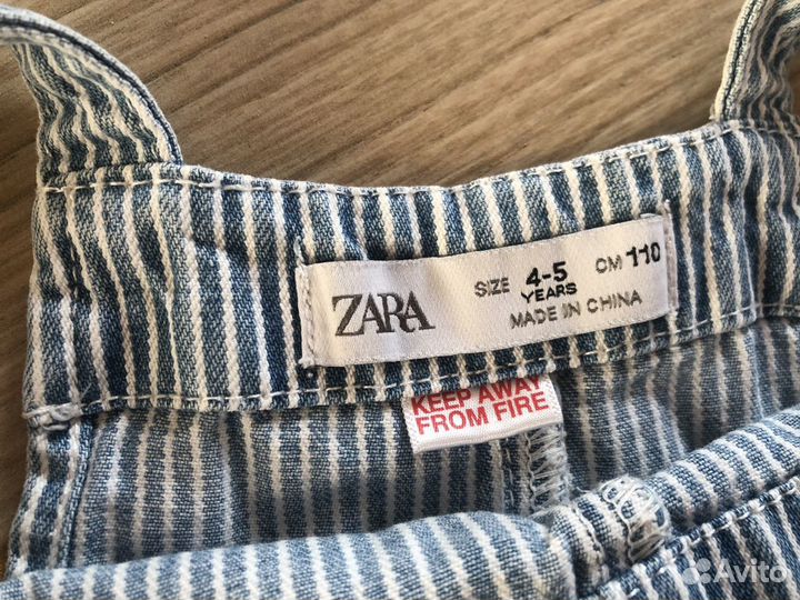 Лонгслив и комбинезон Zara 110 4-5 лет