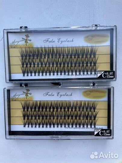 Накладные ресницы пучки 12 C