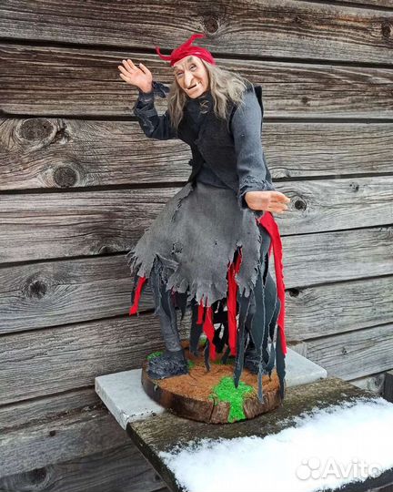 Авторская кукла баба Яга из сказки