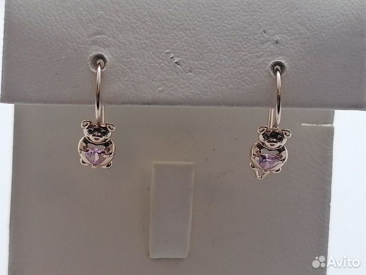 Серьги С петелькой 585 (Нюран)