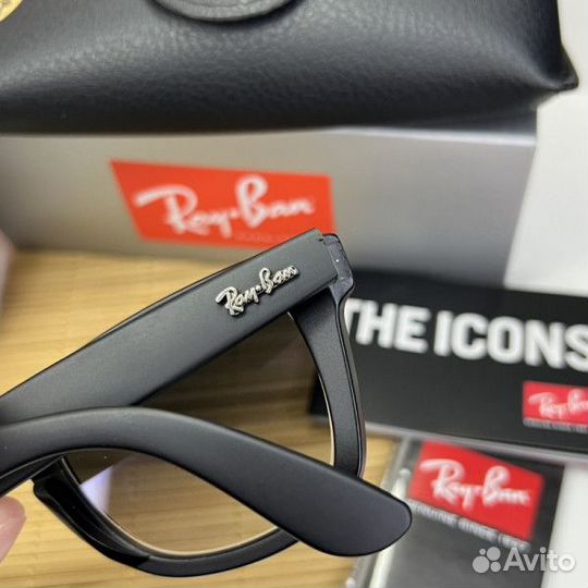 Очки LUX Wayfarer Черные матовые (Полный комплект)