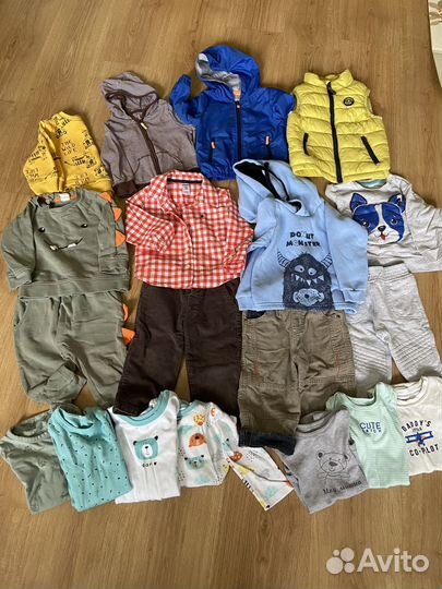 Вещи пакетом на мальчика 80 86