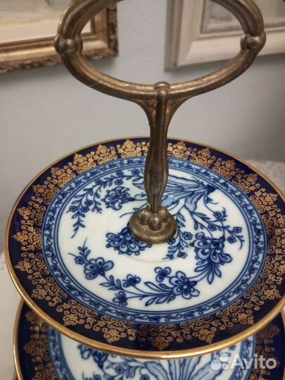 Боюдо для пирожных, кобальт, Чехословакия