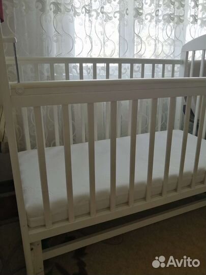 Детская кровать с матрасом бу